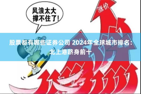 股票都有哪些证券公司 2024年全球城市排名：北上港跻身前十