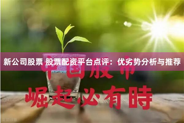 新公司股票 股票配资平台点评：优劣势分析与推荐